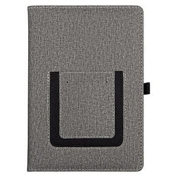 Ежедневник Smart Wallet Cambric A5, серый, недатированный, в твердой обложке с поролоном