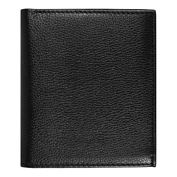 Кошелек с картхолдером Leather Plain, чёрный