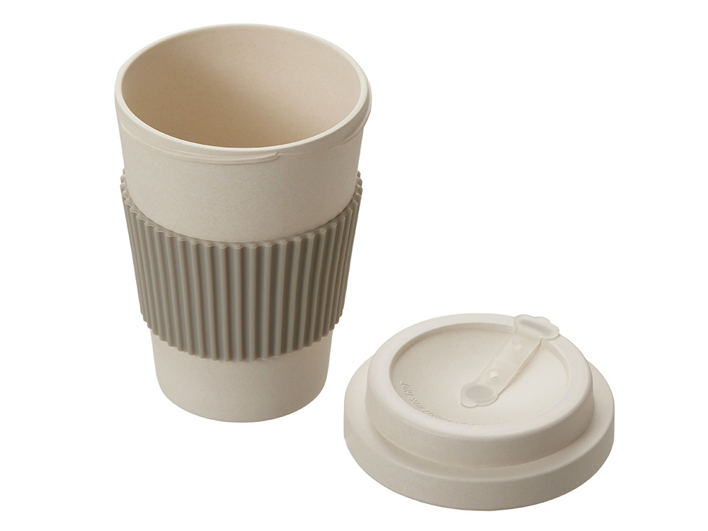 Термокружка Muffin из натуральных волокон, бежевый