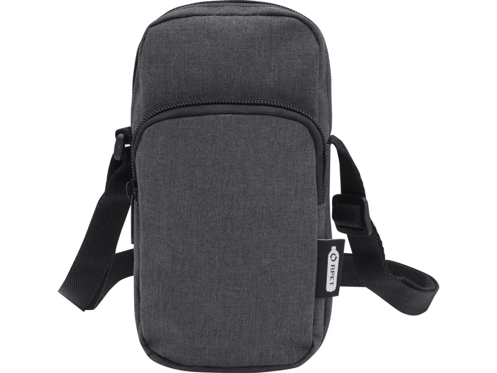 Сумка для телефона Ross из переработанного материала, древесный уголь