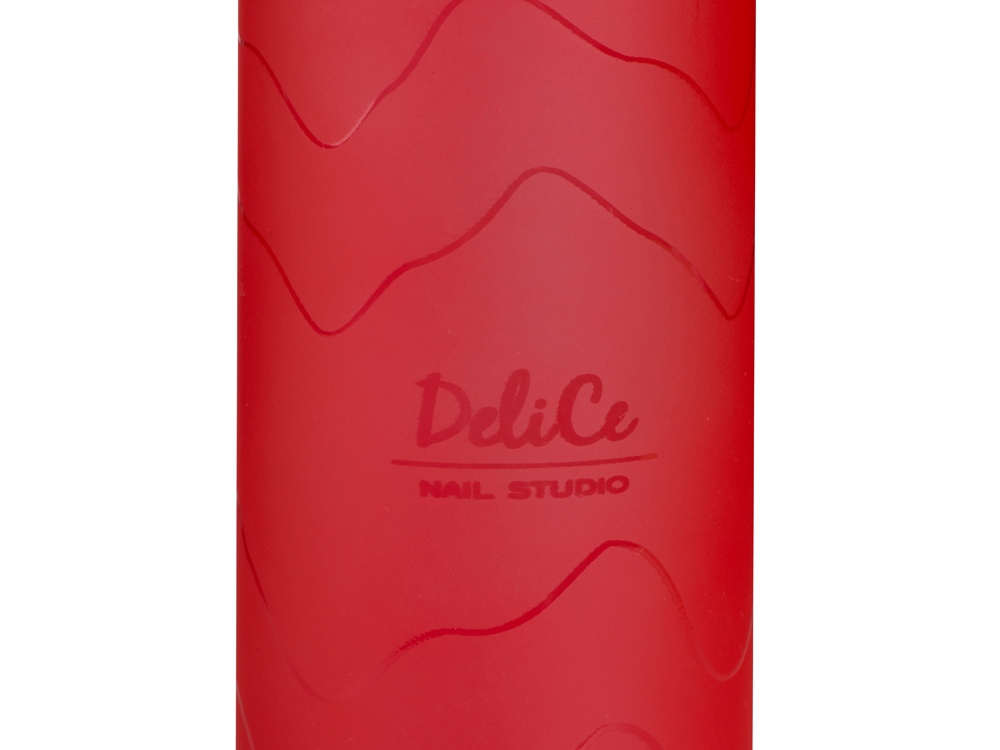 Стеклянная бутылка с бамбуковой крышкой Foggy,  с УФ-печатью