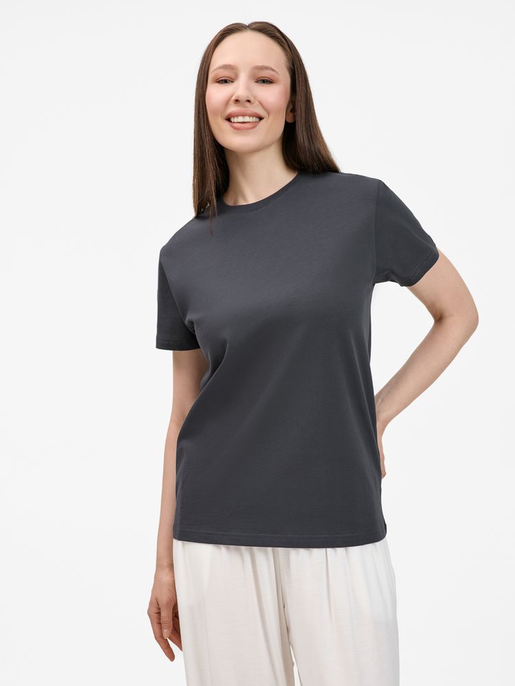 Футболка унисекс T-Bolka 200, темно-серая (графит)