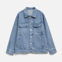 Куртка джинсовая O2, голубая, размер 3XL/4XL