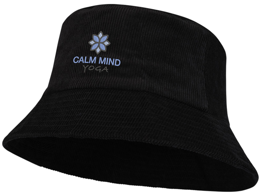 Панама Howson из переработанного вельвета - Сплошной черный