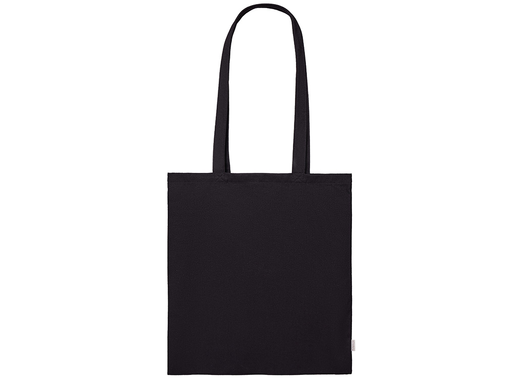 Шоппер Basio из переработанного хлопка 280 г, черный