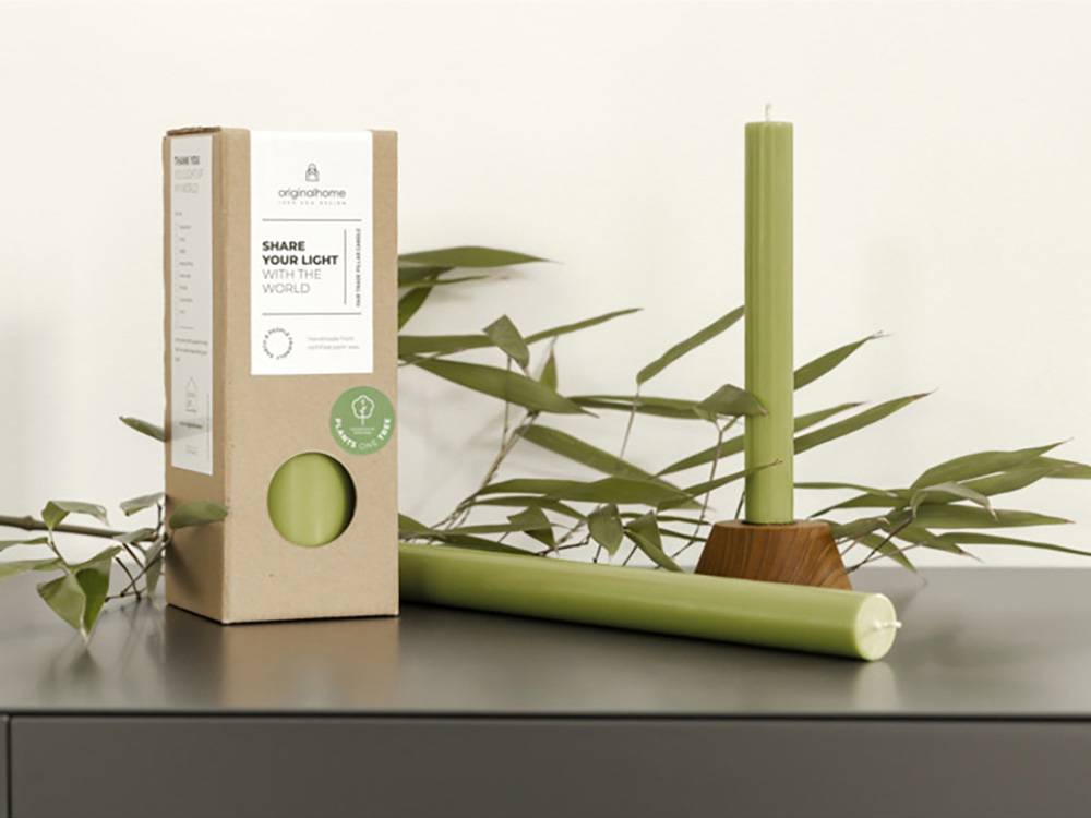 Originalhome столовая свеча, набор 10 шт. - Зеленый яркий