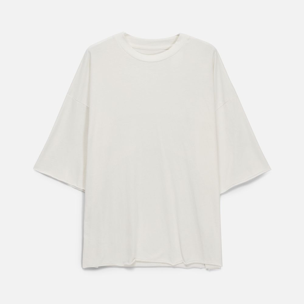 Футболка унисекс оверсайз T1, молочно-белая