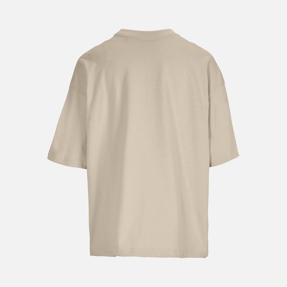Футболка оверсайз женская Boxy Women, бежевая (льняная)
