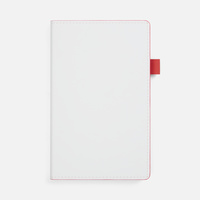 Ежедневник White Shall, недатированный, бело-красный