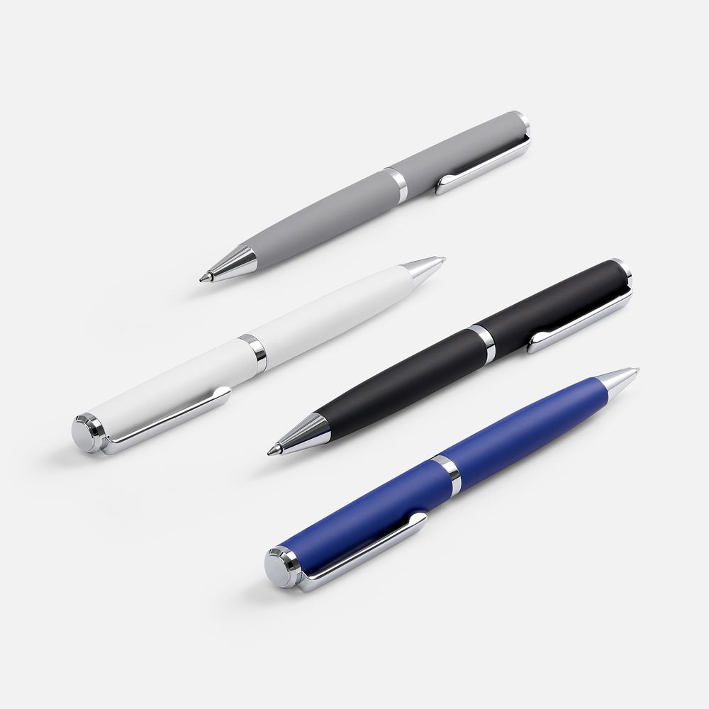 Ручка шариковая Inkish Chrome в футляре, серая