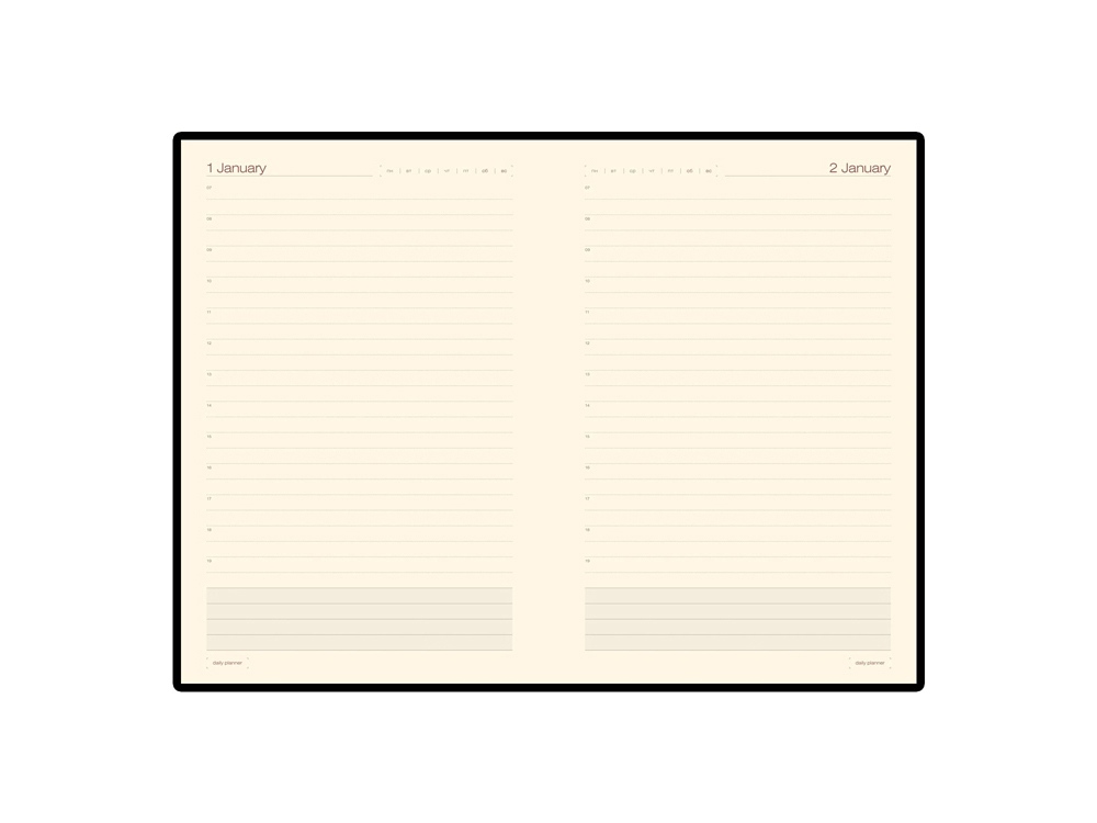 Ежедневник А5 полудатированный Porto