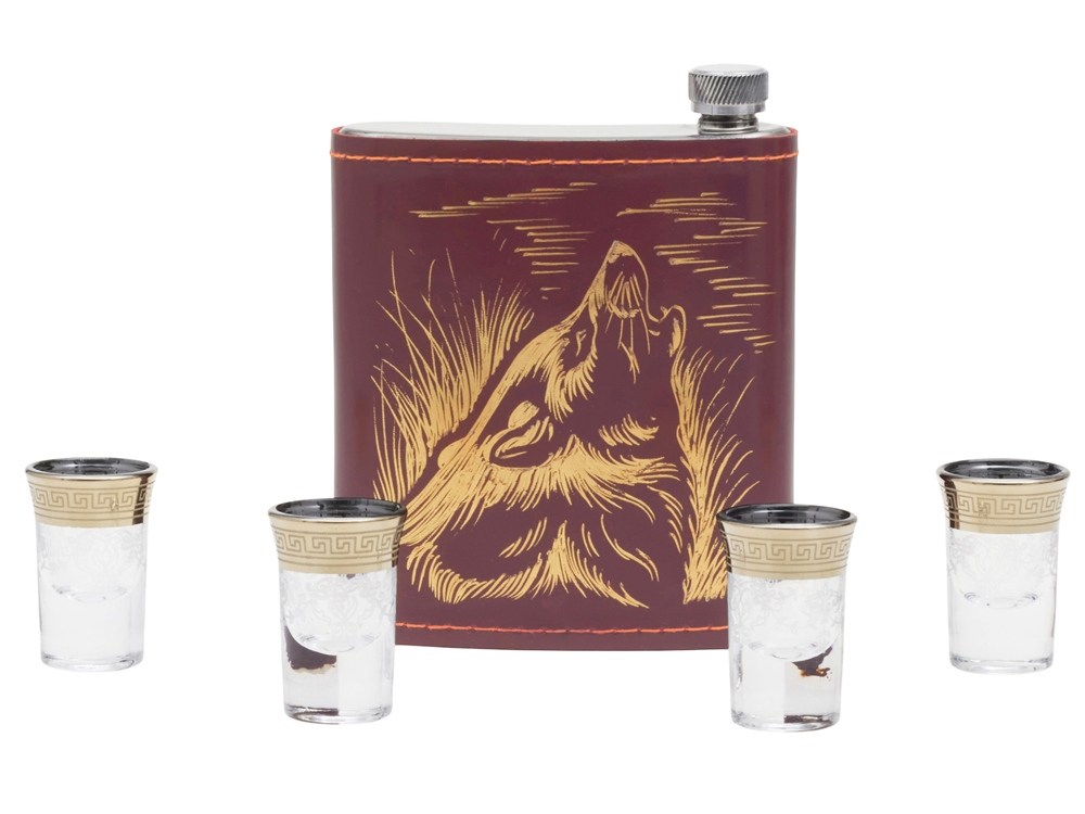 Набор Подарочный, бордовый/золотистый