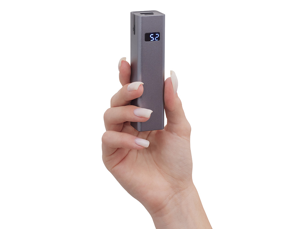Внешний аккумулятор «Rail» c дисплеем, 5000 mAh