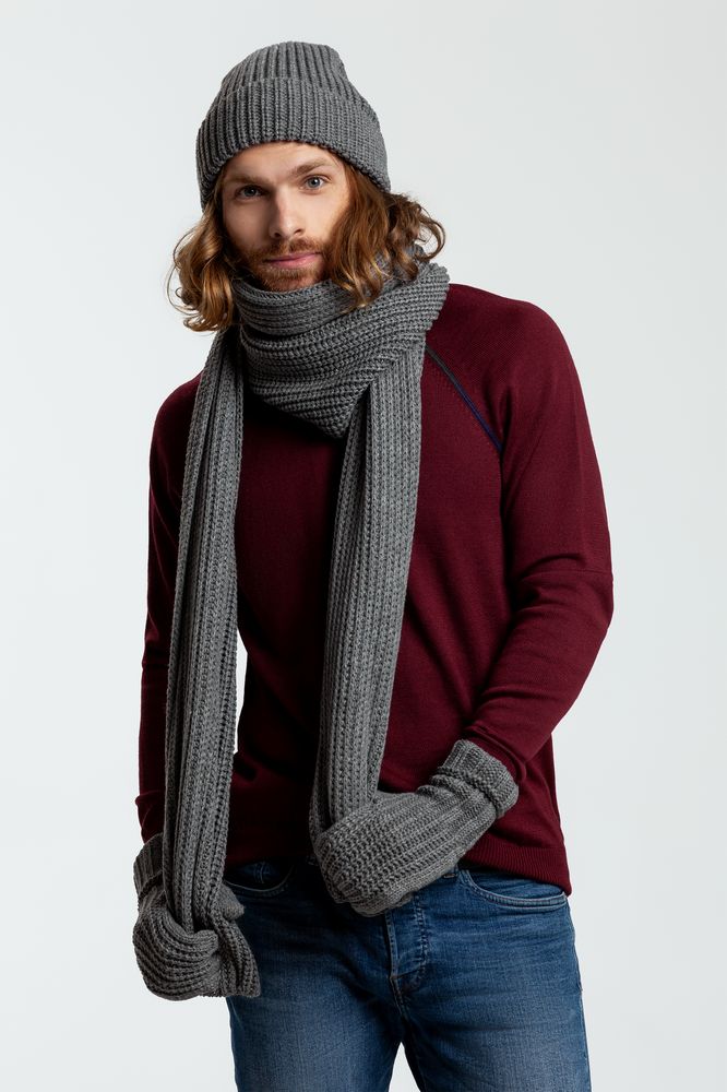 Шапка Nordkyn, серый меланж (эбонит)