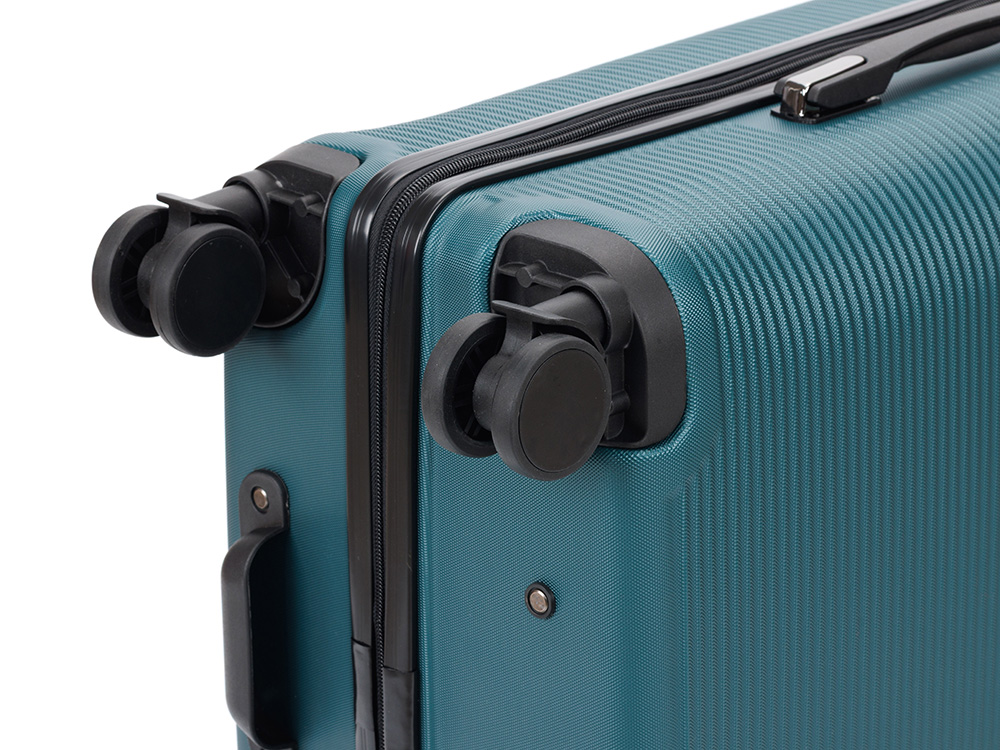 Чемодан TORBER Onego, зелёный, ABS-пластик, 69,5 х 46 х 26 см, 69 л