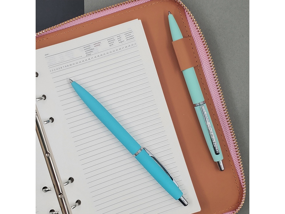 Ручка металлическая шариковая San Remo, софт-тач, 1.0 мм, мятный