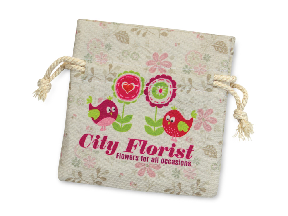 Мешочек подарочный малый с возможностью полноцветной печати