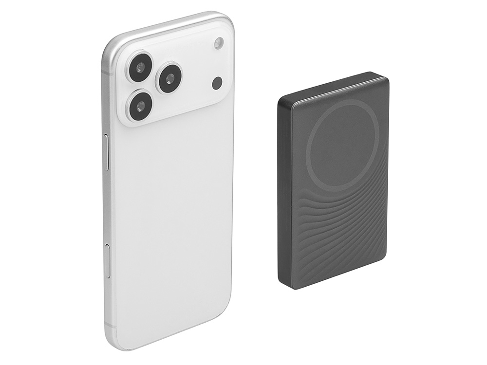 Магнитный беспроводной внешний аккумулятор Сёрф, 10000 мАч