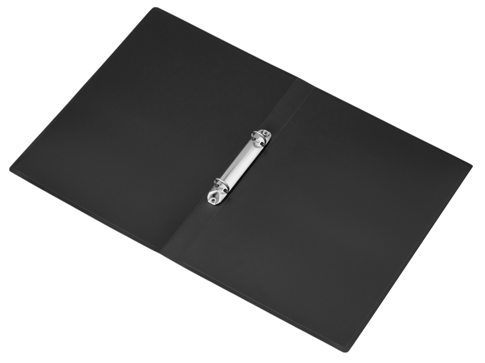 Папка пластиковая с 2 кольцами, черный