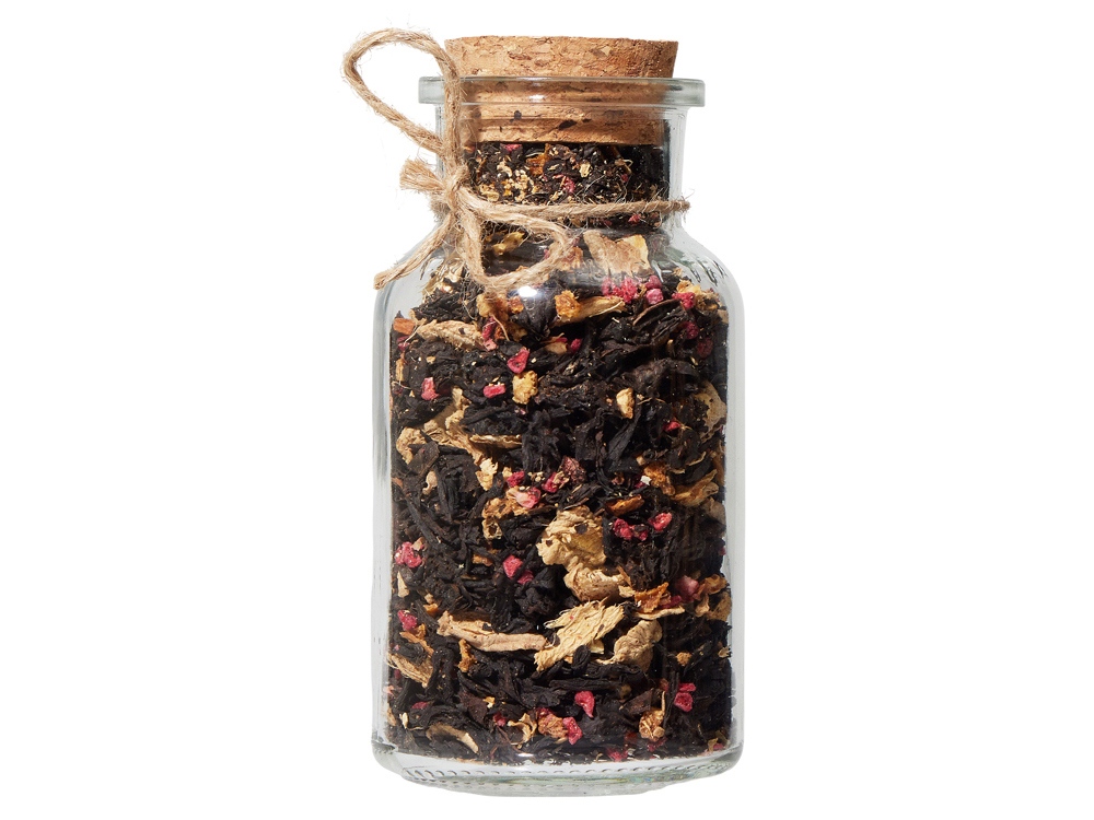 Чай черный с соком имбиря, апельсином и малиной, мини