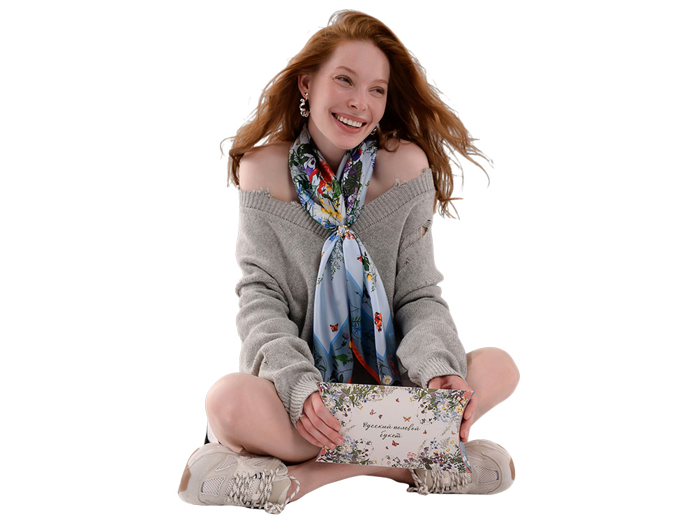 Платок Русский полевой букет