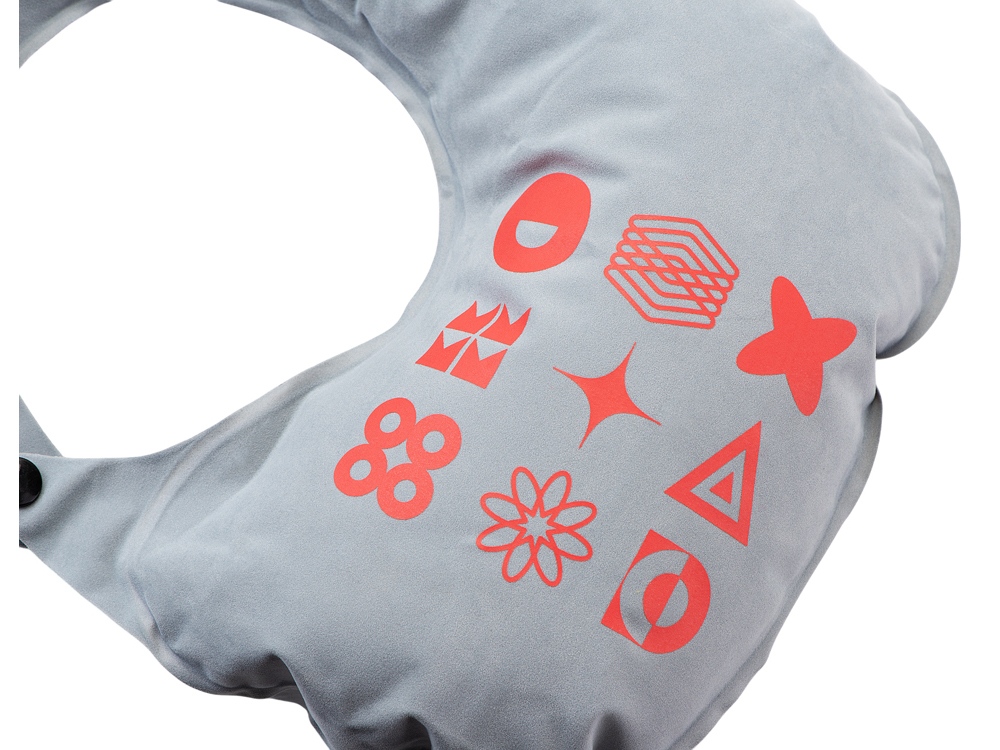 Подушка для путешествия с помпой Push с термотрансфером