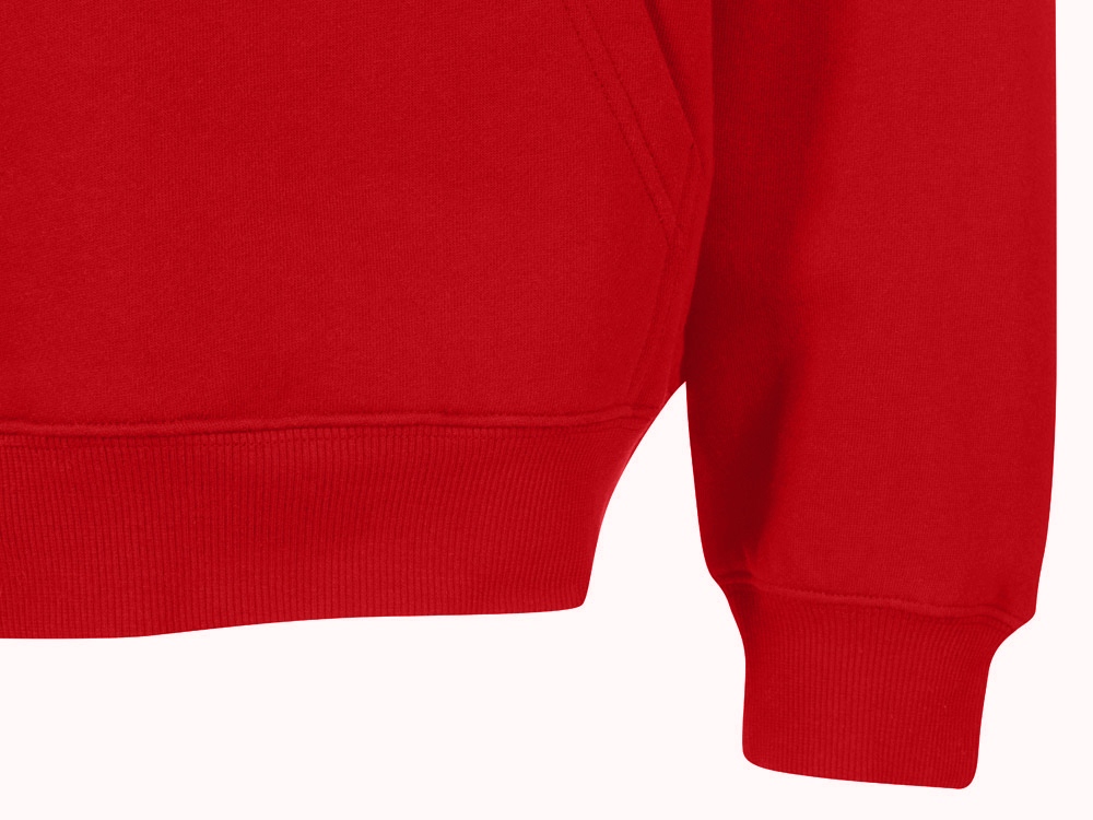 Толстовка с капюшоном оверсайз Berlin унисекс, красный