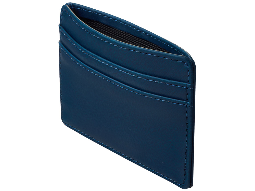Картхолдер для двух карт и наличных денег с зажимом Crave, темно-синий