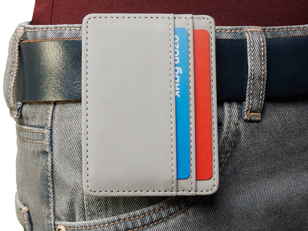 Картхолдер для двух карт и наличных денег с зажимом Crave