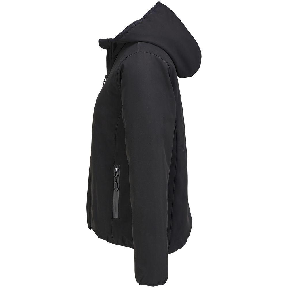 Куртка софтшелл с капюшоном женская Falcon Women, черная