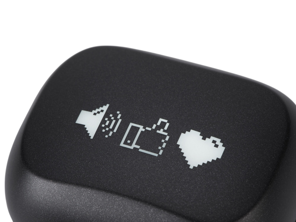 Беспроводные наушники с шумоподавлением ENC и подсветкой лого Lites с гравировкой