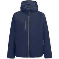 Куртка софтшелл с капюшоном мужская Falcon Men, синяя, размер 4XL