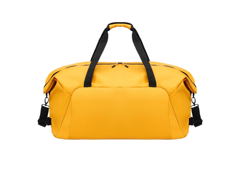 Сумка дорожная TORBER MOBI, желтая, полиэстер 900D с PU покрытием, 65 х 37 х 34 см