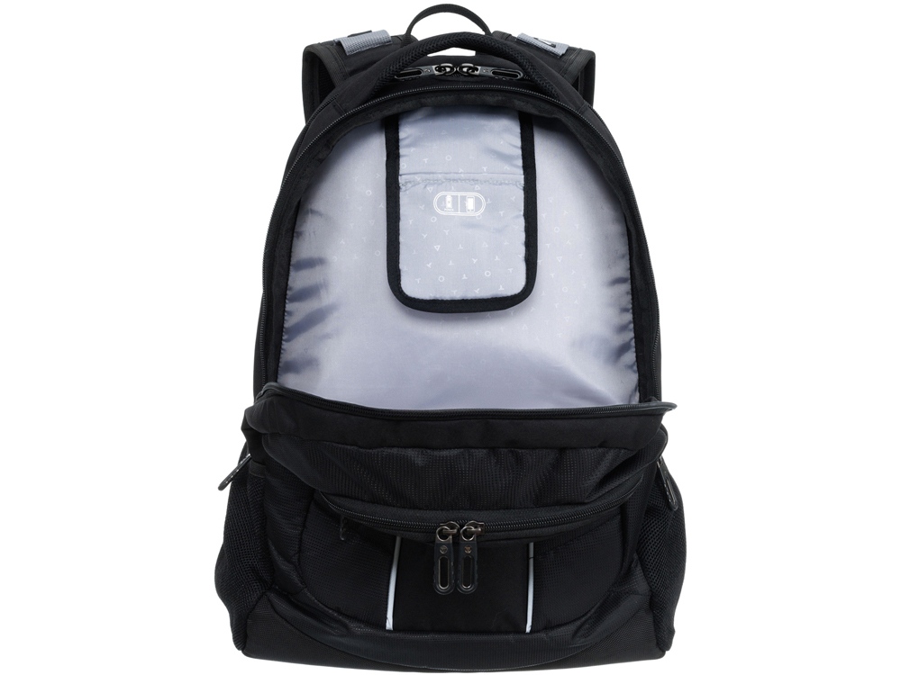 Рюкзак TORBER XPLOR с отделением для ноутбука 15, чёрный, полиэстер 600D, 35x20x47 см, 33л