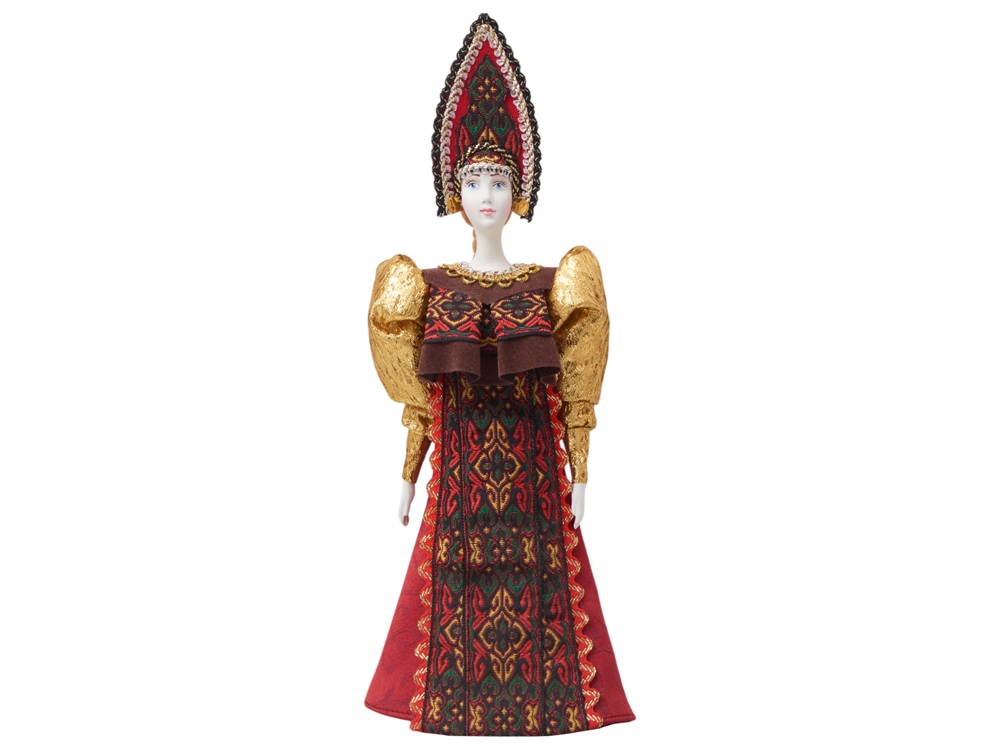 Подарочный набор: кукла фарфоровая, чай Малина с мятой