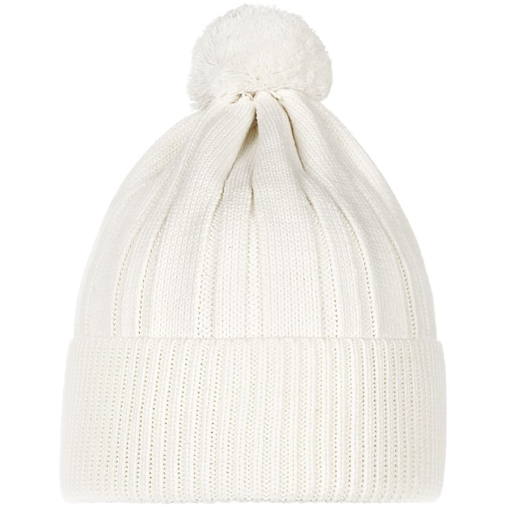 Шапка Knit Beat, белая (молочная)