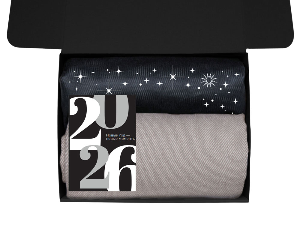 Подарочный набор c пледом, кружкой и вареньем, бежевый