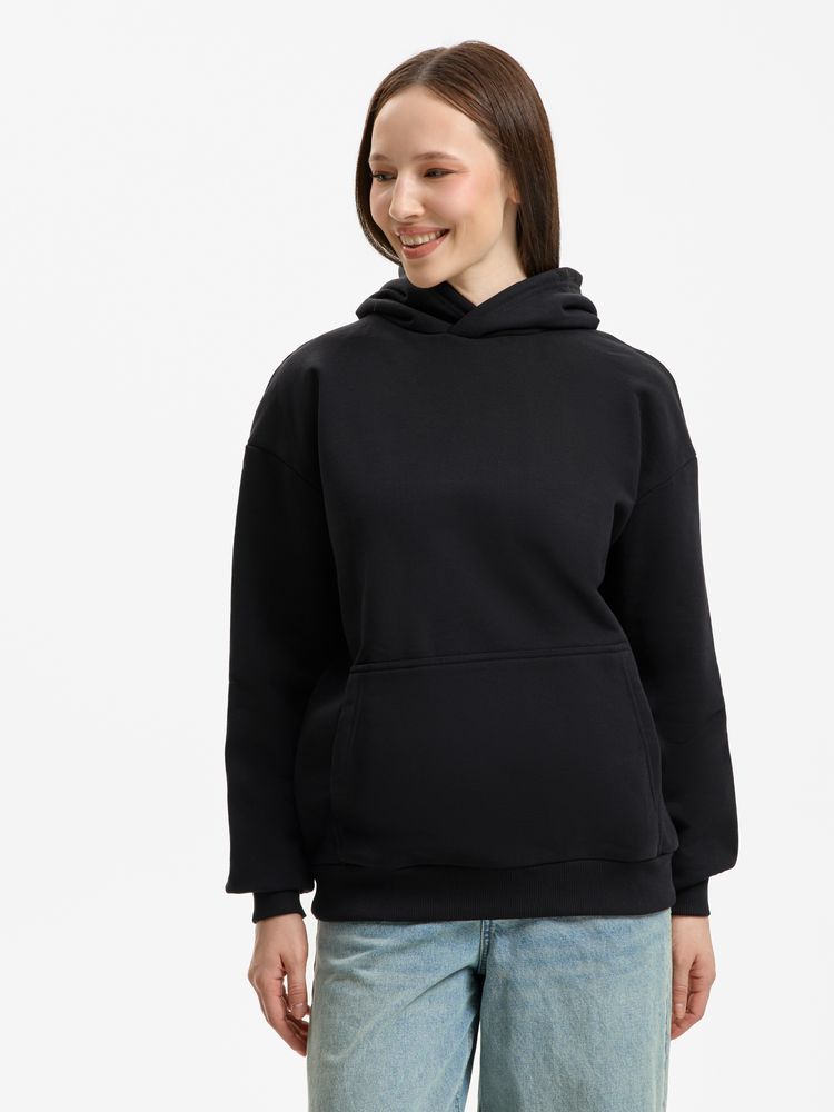 Худи унисекс оверсайз Daylero, черное