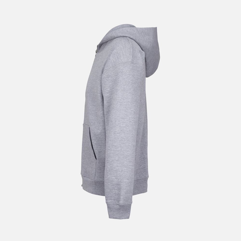 Толстовка унисекс на молнии Jelo, серый меланж