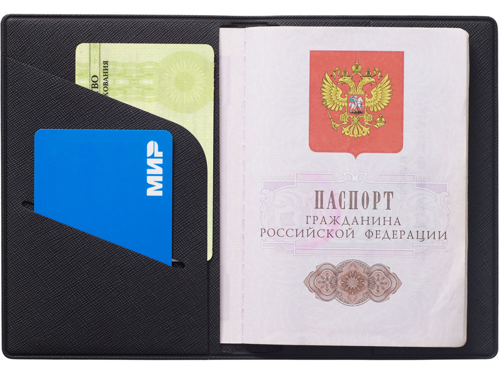 Обложка для паспорта Favor, черная
