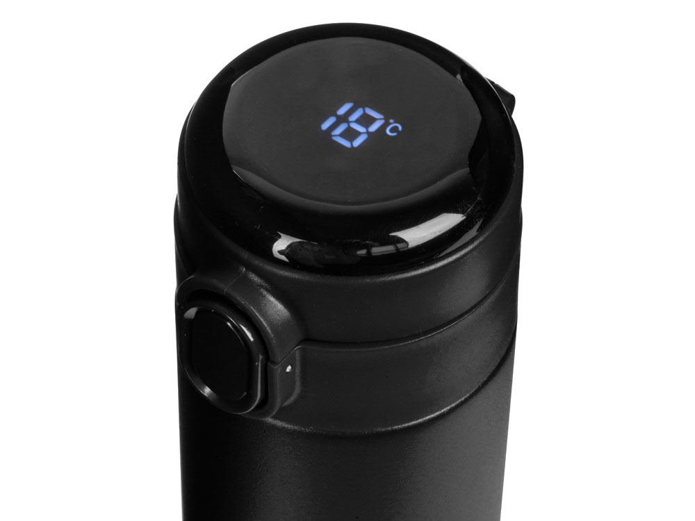 Вакуумная термокружка Waterline с медной изоляцией Bravo, 400 мл, тубус, черный (Р)