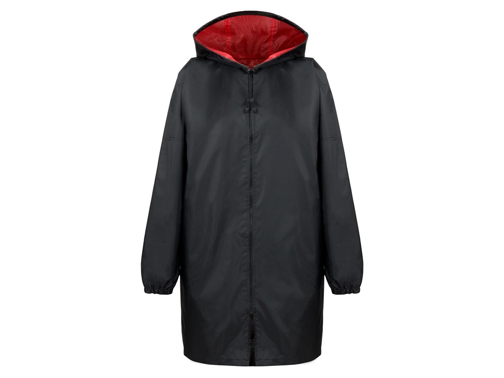 Дождевик Bi-color унисекс, красный/черный