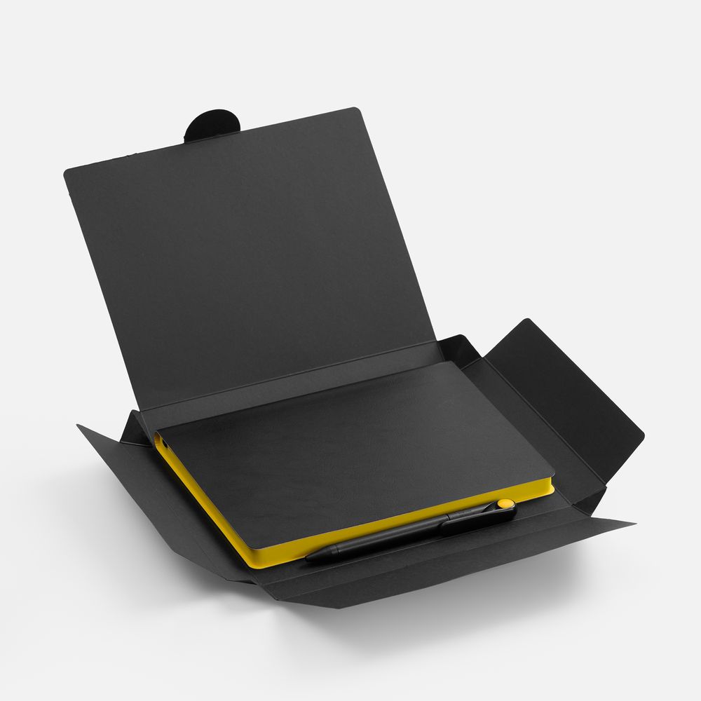 Набор Doppio, черный с желтым