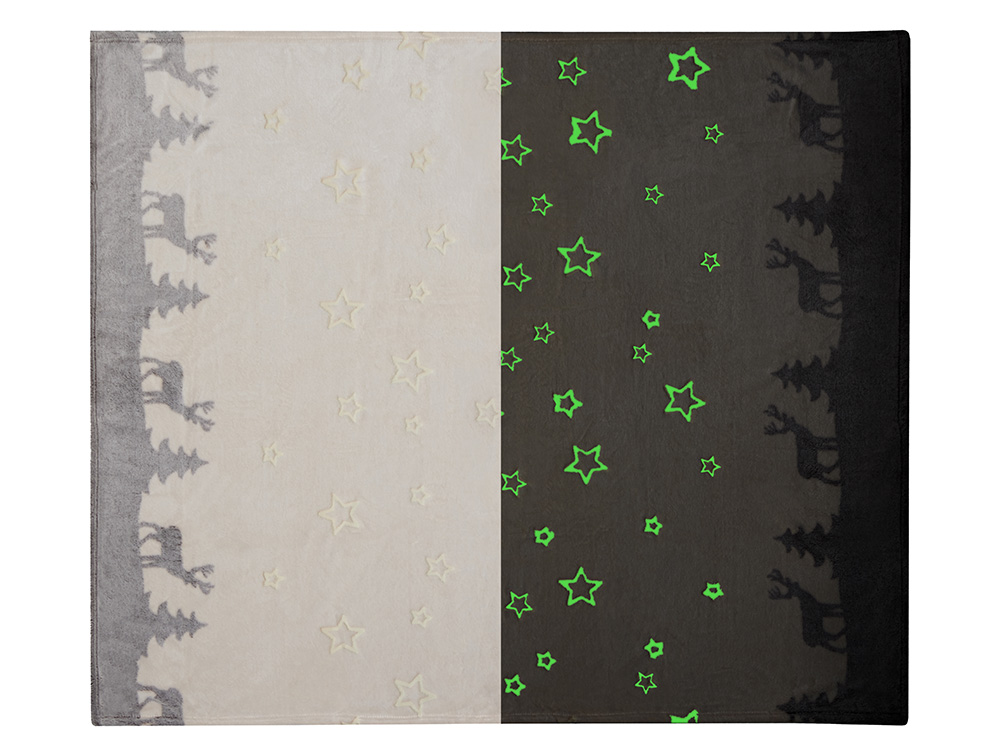 Плед из флиса Новогодний, светящийся