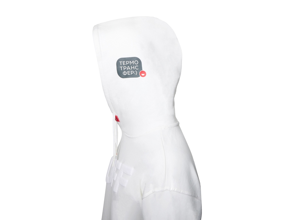 Худи оверсайз Alpha.01 унисекс, молочный, все виды нанесения на текстиле на одной толстовке