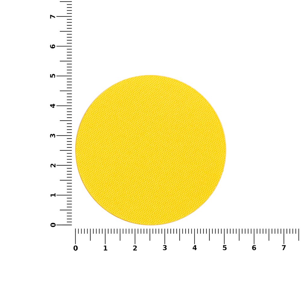 Наклейка тканевая Lunga Round, M, желтая