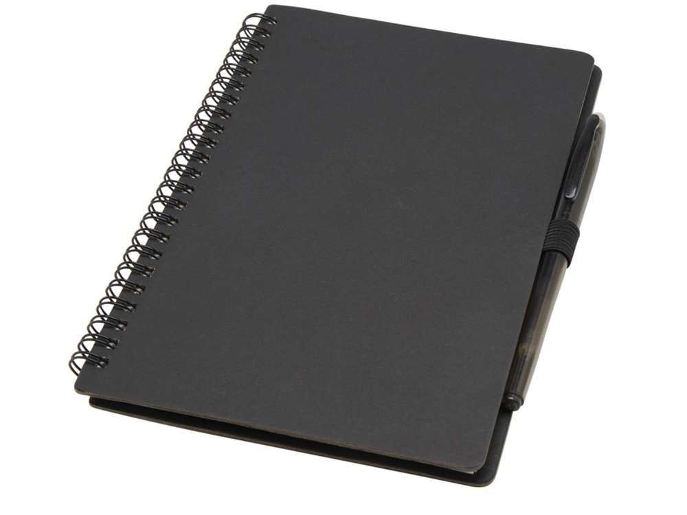 Slate многоразовый набор из блокнота в мягкой обложке и ручки - сплошной черный