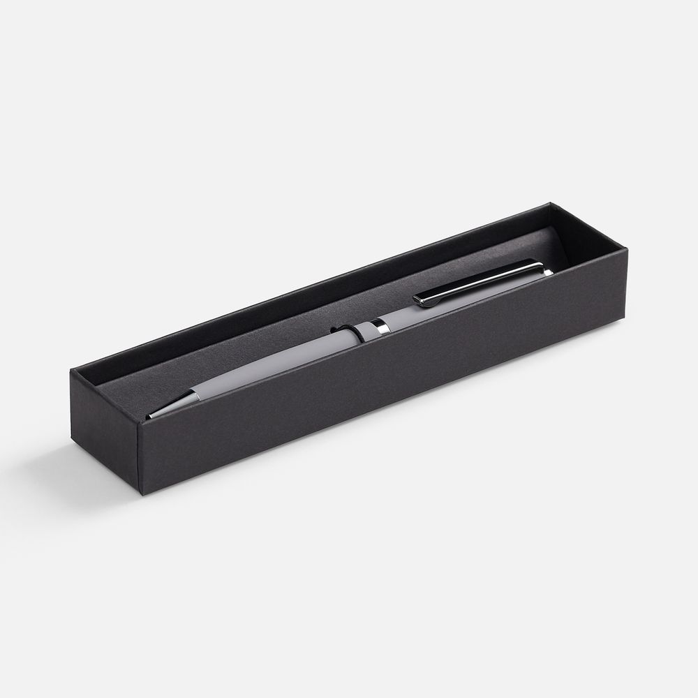 Ручка шариковая Inkish Chrome в футляре, серая