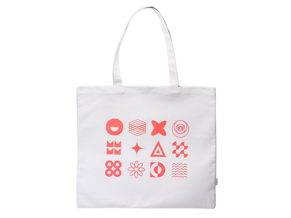 Сумка-оверсайз Rejenny из переработанного хлопка 320 г/м2 с термотрансфером