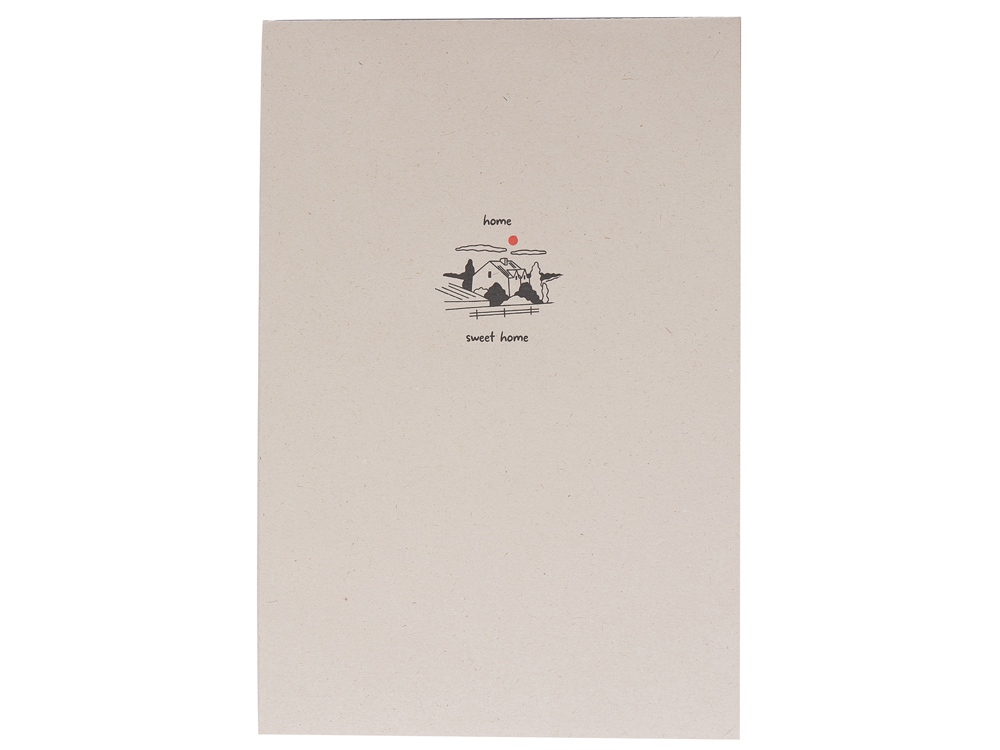 Блокнот А5 из переработанного тростника Adiantum с тампопечатью